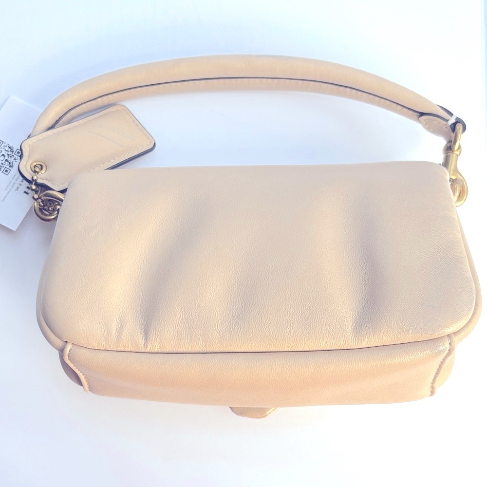 Coach Cream Leather Pillow Tabby Top Handle Bag - Picture 11 of 15